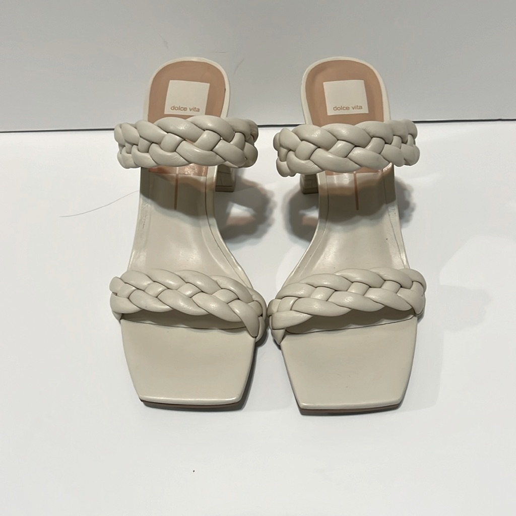 Dolce Vita Ivory/White Paily Heels Size 10